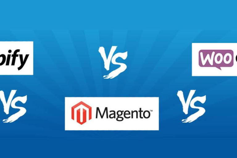 shopify vs magento vs woo commerce